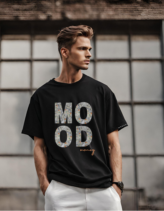 "Cash Vibe Tee: Money Moods" Oversized Fit T-shirt