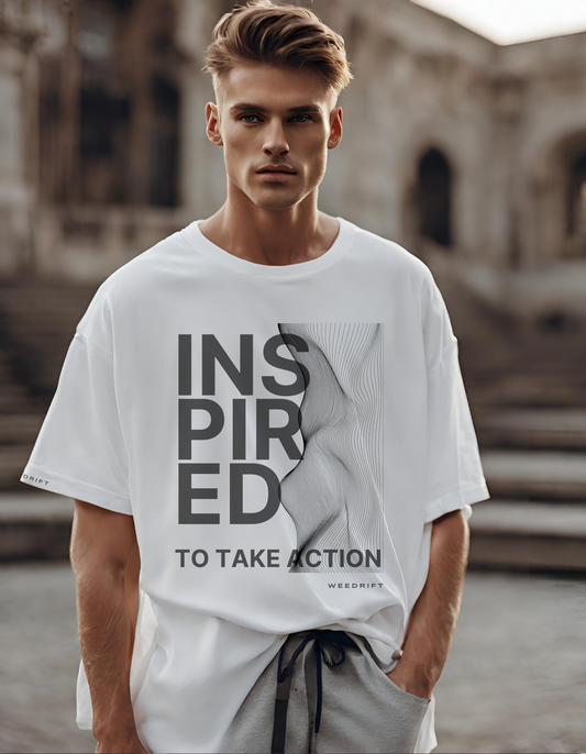 "Inspired to take Action" Oversized Fit T-shirt