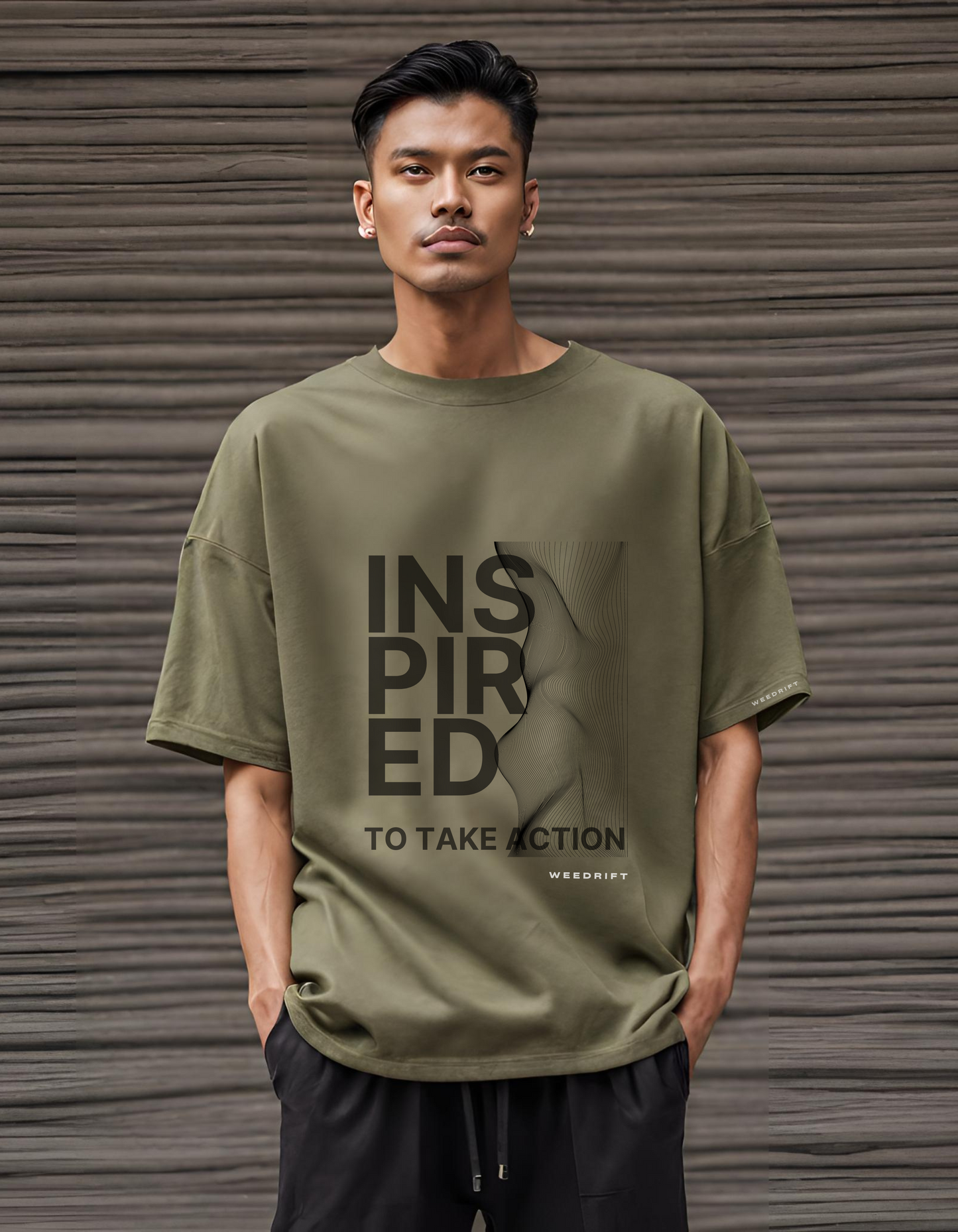 "Inspired to take Action" Oversized Fit T-shirt