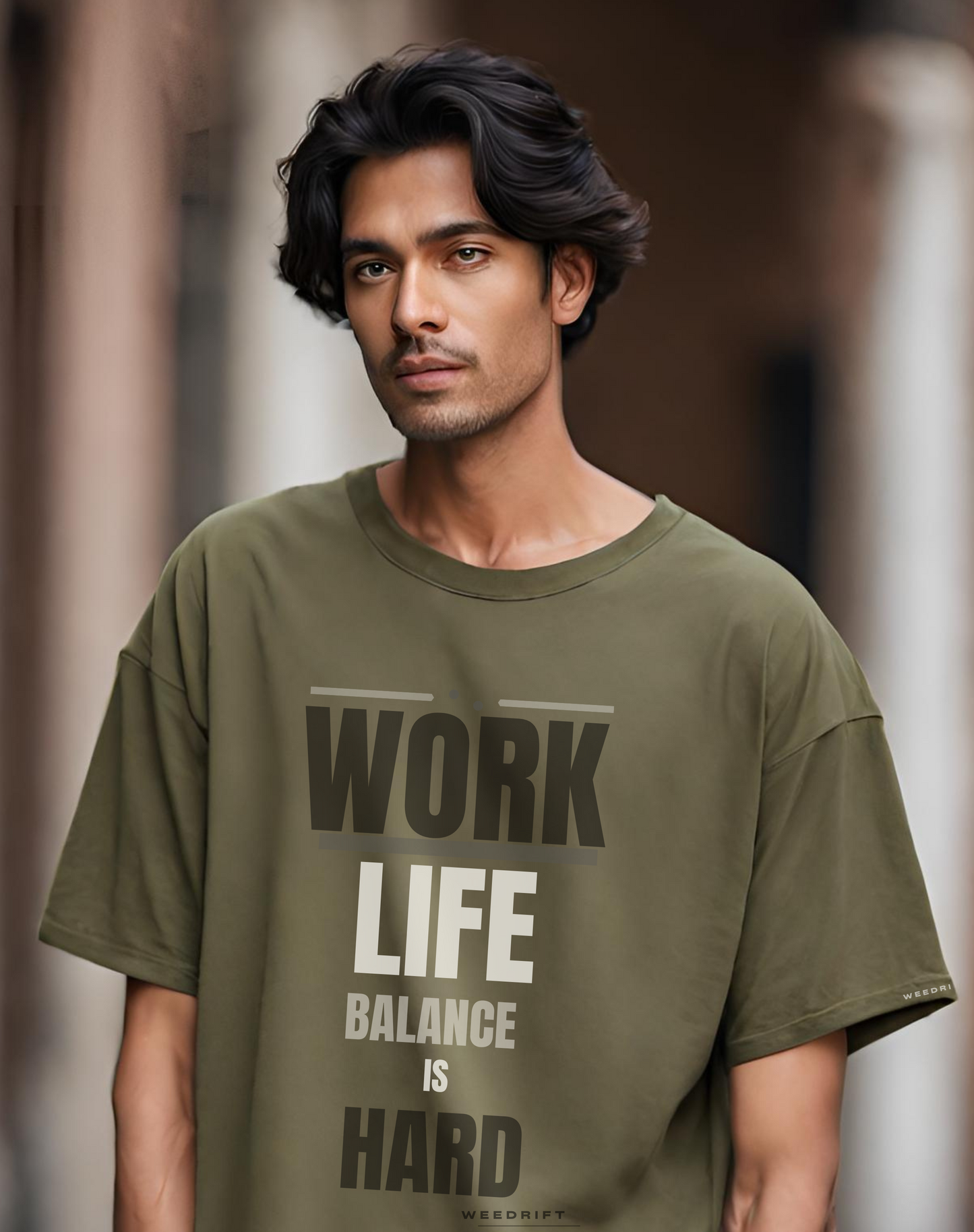 "Work life balance" Oversized Fit T-shirt