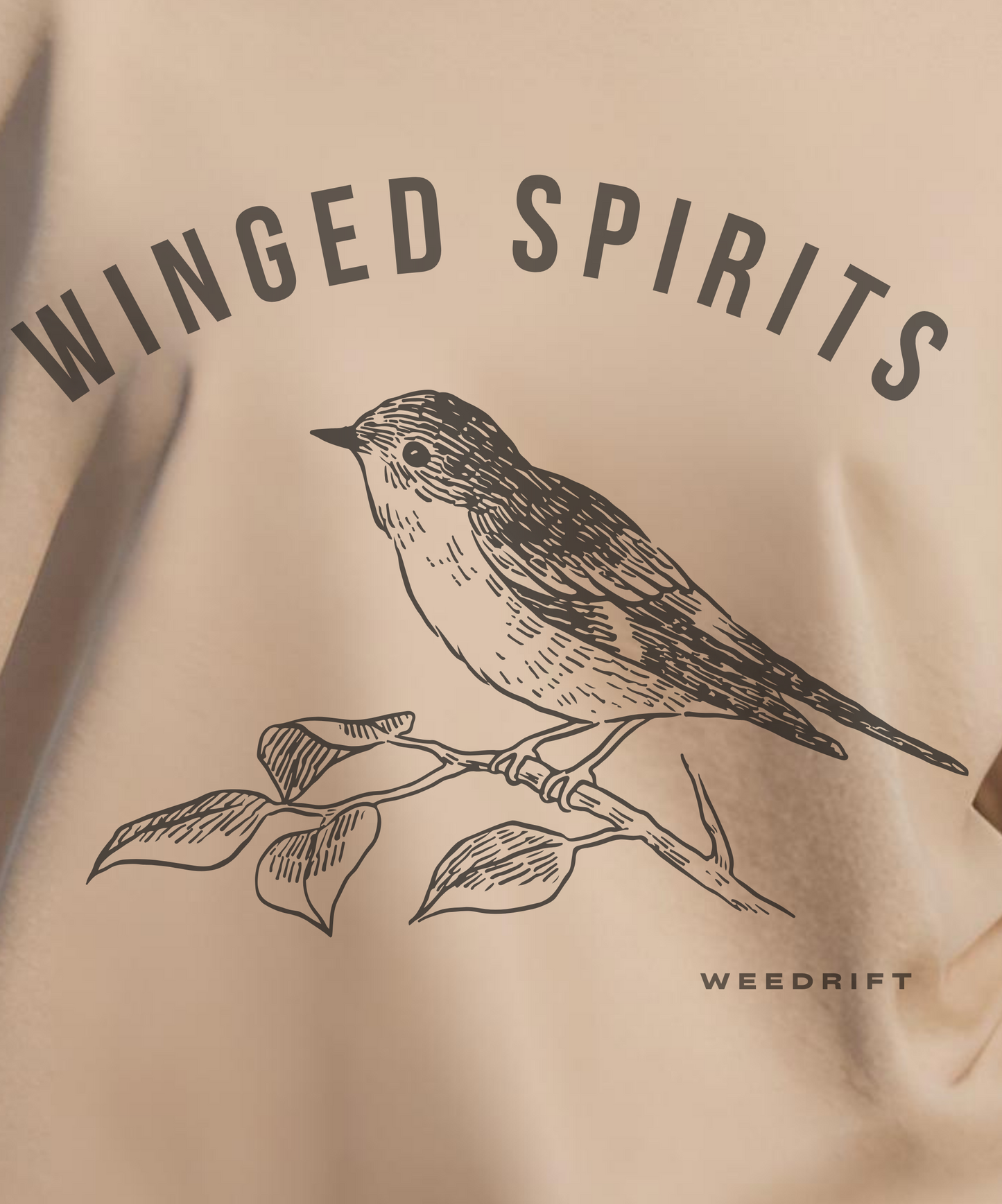 "Winged Spirits-Sparrow" Oversized Tee